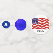 自由の女神 & アメリカ国旗 コンフェッティ (正面)