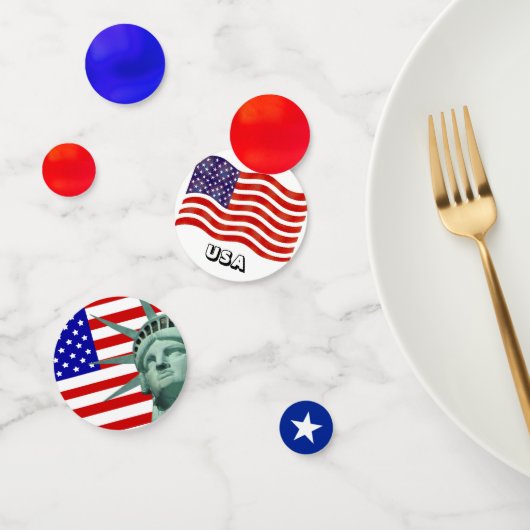 自由の女神 & アメリカ国旗 コンフェッティ (グループ)