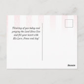 自由の女神 アメリカ国旗 祝福 ポストカード (裏面)