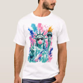 自由の女神 アメリカ独立記念日 Tシャツ (正面)