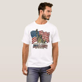 自由の女神 アメリカ独立 1776 ニューヨーク Tシャツ (正面フル)