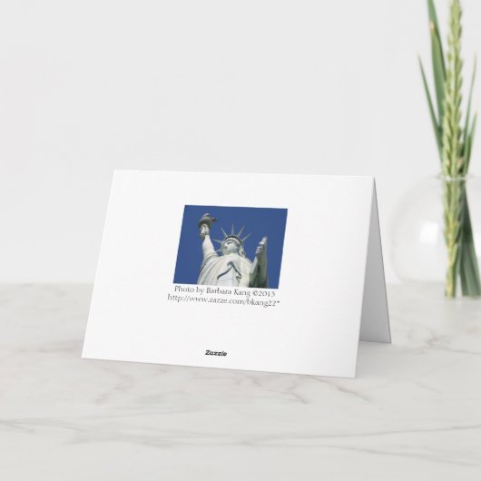 自由の女神 カード (裏面)