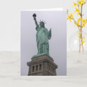 自由の女神 カード (黄色い花)