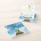 自由の女神 ガラスコースター (アングル)