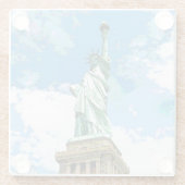 自由の女神 ガラスコースター (裏面)