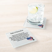 自由の女神 ガラスコースター (アングル)