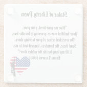 自由の女神 ガラスコースター (裏面)