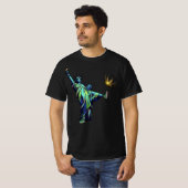 自由の女神 キック クラウン ステンシル アート | ヴィンテージ Tシャツ (正面フル)