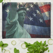 自由の女神 キッチンタオル (折り畳み)