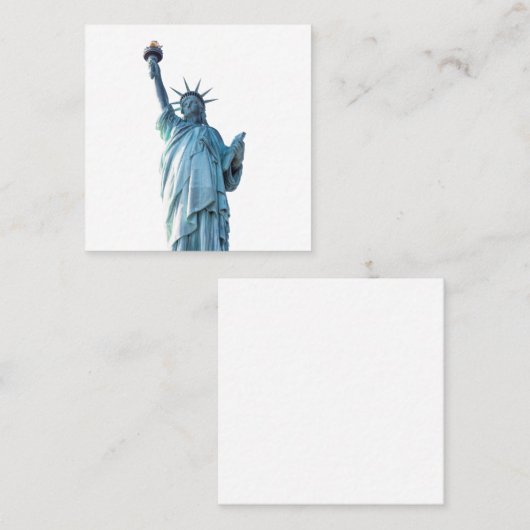自由の女神 スクエア名刺 (正面/裏面)