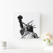 自由の女神 スクエア壁時計 (ホーム)