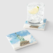 自由の女神 ストーンコースター (横)