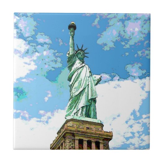 自由の女神 タイル (正面)