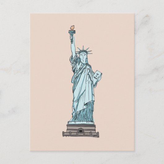 自由の女神 – ニューヨーク市 – はがき (正面)