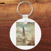 自由の女神，ニューヨーク1800年代 キーホルダー (正面)