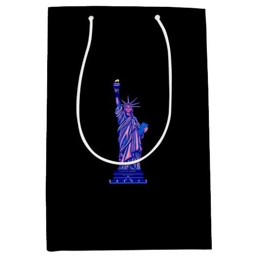 自由の女神 – ニューヨーク・シティ・ランドマーク –  ミディアムペーパーバッグ (正面)