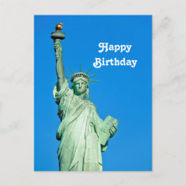 自由の女神 ニューヨーク 写真 誕生日 ポストカード
