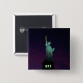 自由の女神、ニューヨーク、米国7 缶バッジ (正面&裏面)