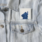 自由の女神、ニューヨーク、米国RF) 缶バッジ (インサイチュ)