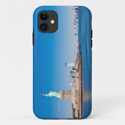 自由の女神,ハドソン川,マンハッタン Case-Mate iPhoneケース (裏面)