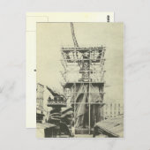 自由の女神 – フランスでテスト構築 ポストカード (正面/裏面)