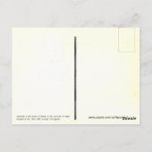 自由の女神 – フランスでテスト構築 ポストカード (裏面)