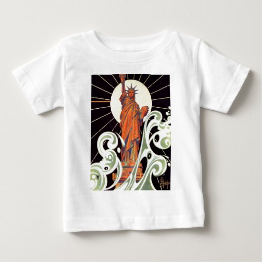 自由の女神 ベビーTシャツ (正面)