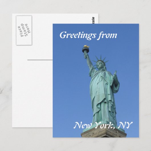 自由の女神 ポストカード (正面/裏面)