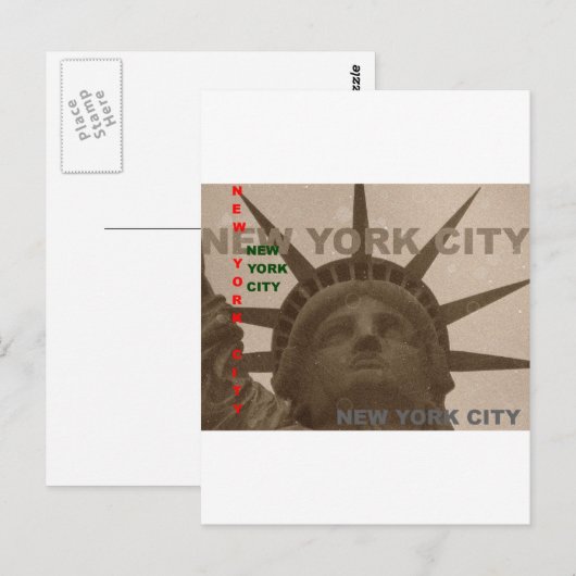 自由の女神 ポストカード (正面/裏面)