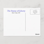 自由の女神 ポストカード (裏面)