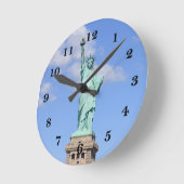 自由の女神 ラウンド壁時計 (傾斜)