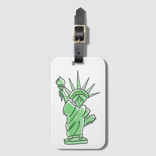 自由の女神 ラゲッジタグ (正面縦)