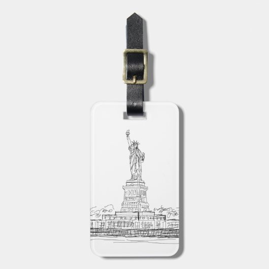 自由の女神 ラゲッジタグ (正面縦)