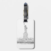 自由の女神 ラゲッジタグ (裏面縦)