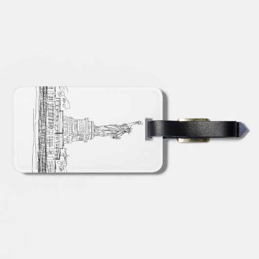 自由の女神 ラゲッジタグ (裏面横)