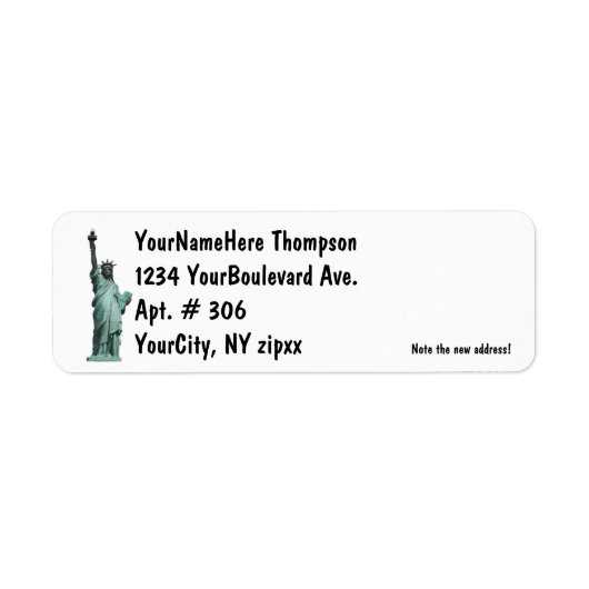 自由の女神 ラベル (正面)