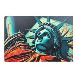 自由の女神 ラミネート プレート