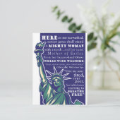 自由の女神、亡命者の母よ。 ポストカード (スタンド正面)