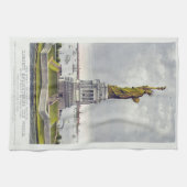 自由の女神、偉大なバルトルディ像 キッチンタオル (横)