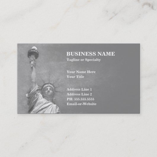 自由の女神 名刺 (正面)