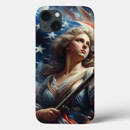 自由の女神 – 愛国心の芸術 Case-Mate iPhoneケース (裏面)