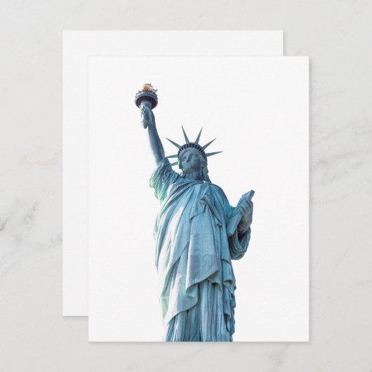 自由の女神 招待状 (正面/裏面)