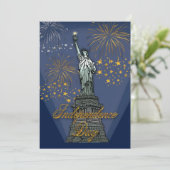 自由の女神 炎の花火 7月4日パーティ 招待状 (スタンド正面)