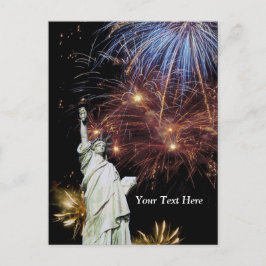 自由の女神 – 独立記念日お祝い ポストカード
