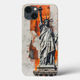 自由の女神: 現代建築の青写真 iPhone 13ケース