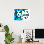 自由の女神 – 私は彼女と一緒にいる ポスター (ホームオフィス)