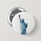 自由の女神 缶バッジ (正面&裏面)