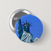 自由の女神 缶バッジ (正面&裏面)