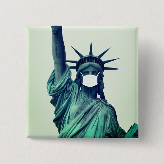 自由の女神 缶バッジ (正面)