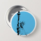 自由の女神 缶バッジ (正面&裏面)
